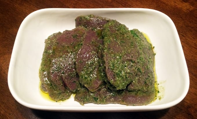 Chimichurri Grilled Elk Steak 