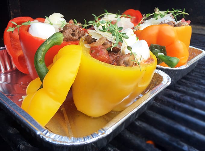 Elk and Quinoa Stuffed Bell Peppers 