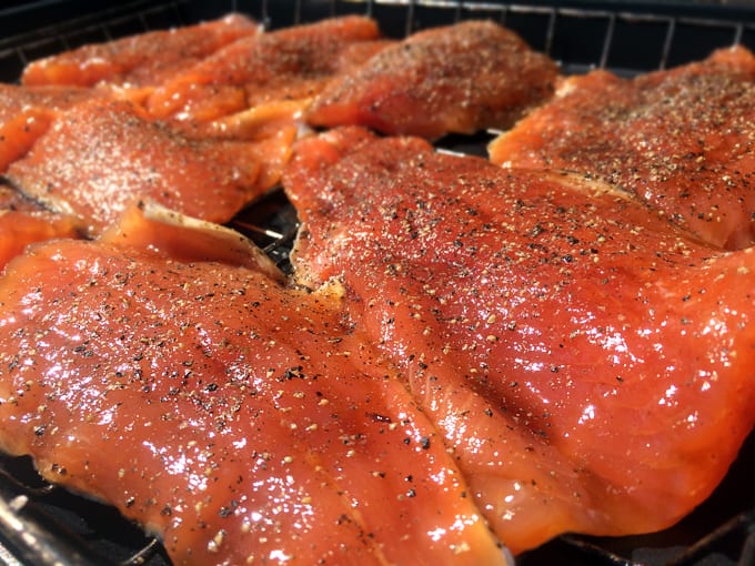 Sweet and Peppered Rainbow Trout