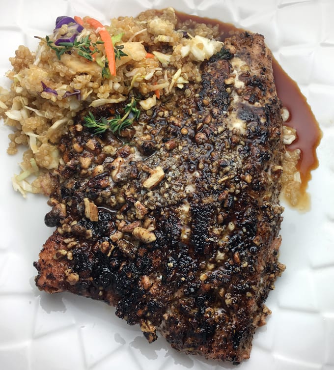 Pecan and Thyme Crusted Salmon