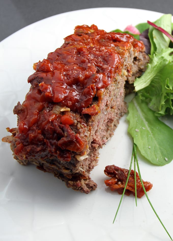 Elk Meatloaf with Sun-Dried Tomatoes