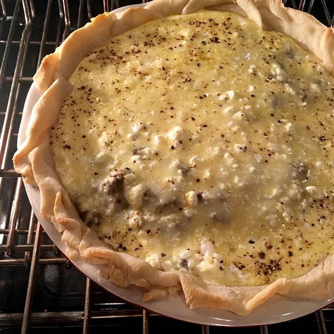 Ground Elk Cottage Cheese Pie