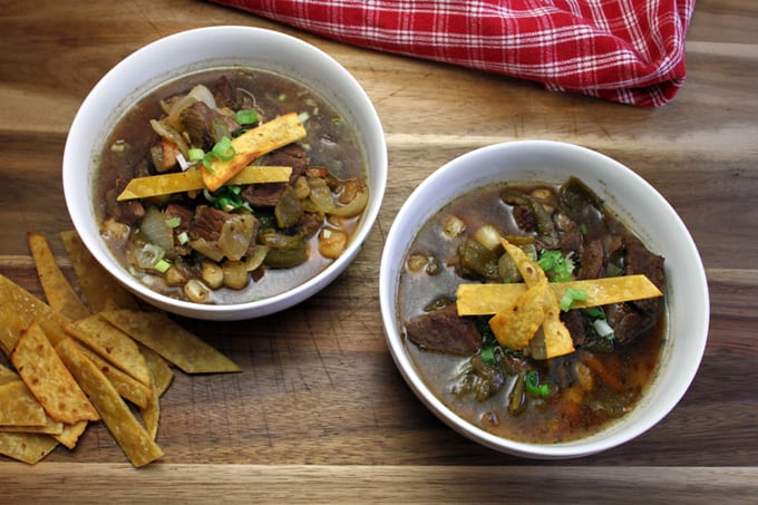 Venison Green Chile Stew with a Kick