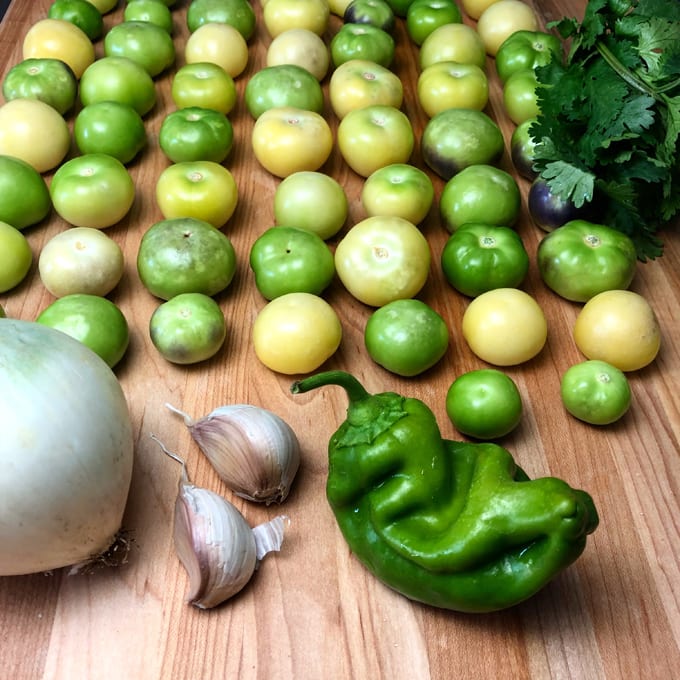 Tomatillo Salsa Verde for Elk, Venison and Pronghorn Dinners